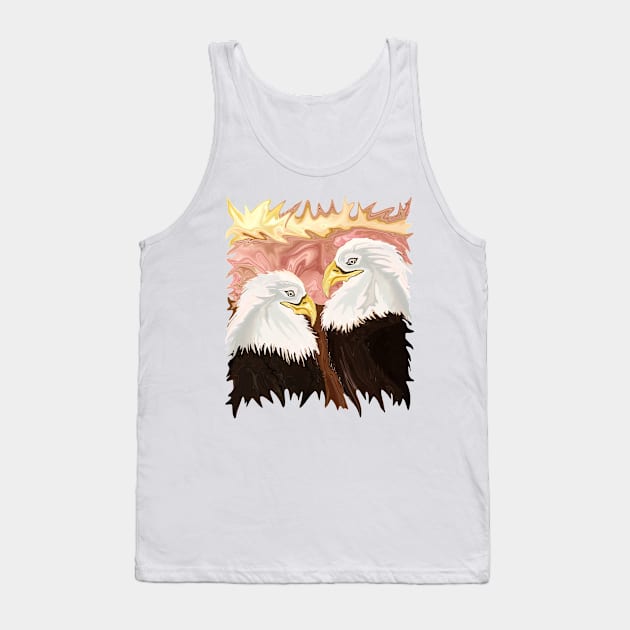 Freedom's Princess Bald Eagles Tank Top by distortionart